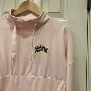 Tobacco Road Zero Restriction Evie Mock Neck Pink Sweatshirt Womens S NWOT